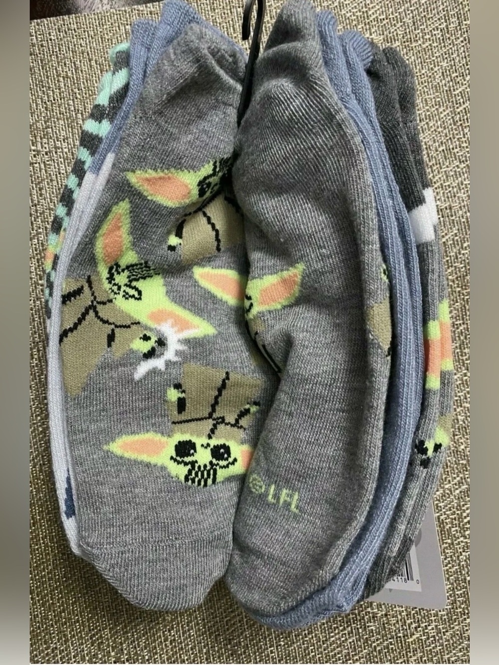 Star Wars The Mandalorian Baby Yoda Socks 5 Pack - Picture 4 of 8